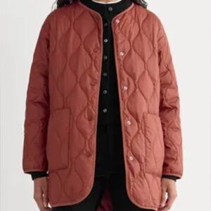 G.H. Bass & Co. Dusty Rose Pink Quilted Puffer Jacket